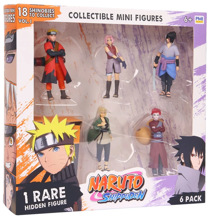 Pmi Kids World NARUTO SHIPPUDEN FIGŪRĖLĖS - 6 PRABANGIŲ LEIDIMO C VERSIJA