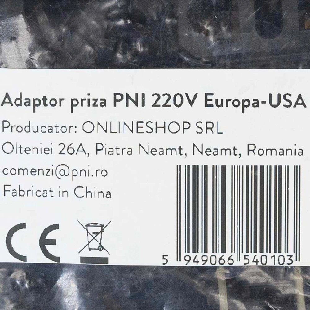 PNI 220V Europos-JAV kištukinis adapteris