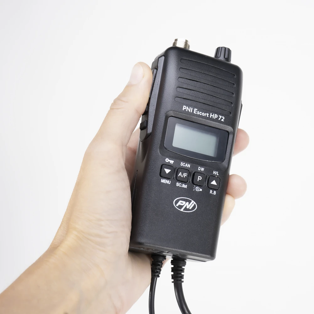 PNI adapteris 12V-24V maitinimo šaltiniui ir lauko antena PNI Escort HP 72 nešiojamai CB radijo stotelei