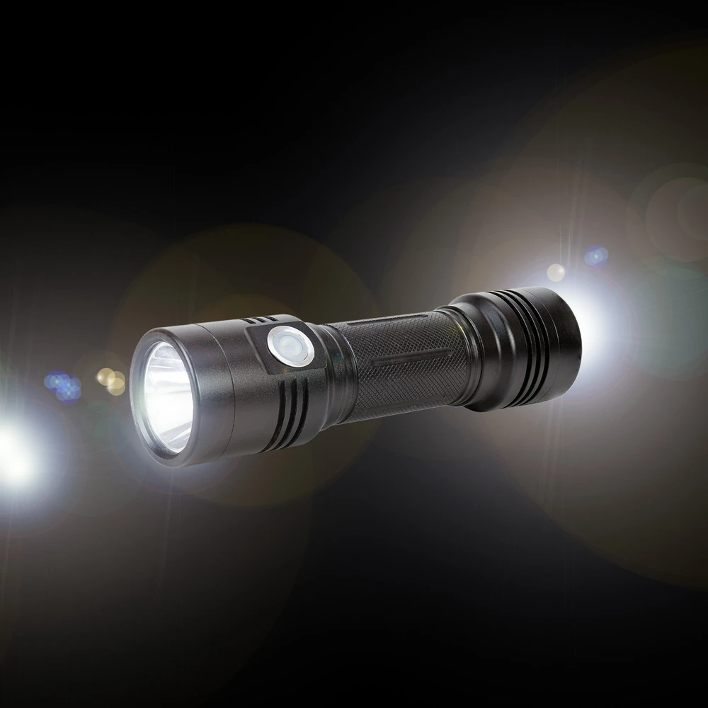 PNI Adventure F200 aliumininis dvigubas žibintuvėlis su LED, 4000mAh baterija ir pridedamu „Sticky Pad Flag“