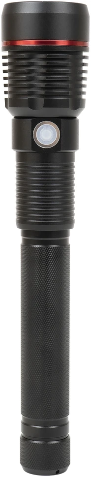 PNI Adventure F450 aliumininis žibintuvėlis su fokusavimo ir BOOST funkcija, 20 W LED, 1500 lm iki 450 m, išorinė baterija su USB išvestimi, micro USB įkrovimas, 4400 mAh baterija komplekte, veikia 10 valandų nepertraukiamai