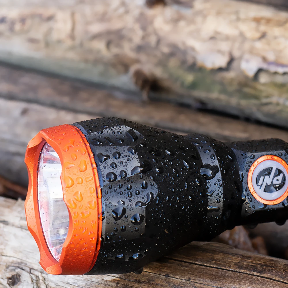 PNI Adventure F550 Crystal LED žibintuvėlis, 10W, aliuminis, 500lm, iki 700m, IPX6, 4000mAh baterija komplekte, USB Type-C įkrovimas