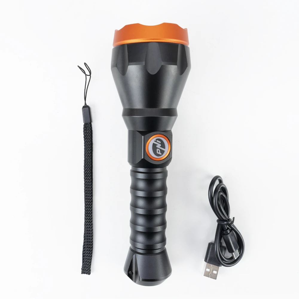 PNI Adventure F550 Crystal LED žibintuvėlis, 10W, aliuminis, 500lm, iki 700m, IPX6, 4000mAh baterija komplekte, USB Type-C įkrovimas