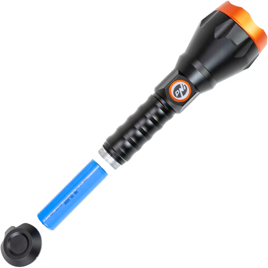 PNI Adventure F550 Crystal LED žibintuvėlis, 10W, aliuminis, 500lm, iki 700m, IPX6, 4000mAh baterija komplekte, USB Type-C įkrovimas