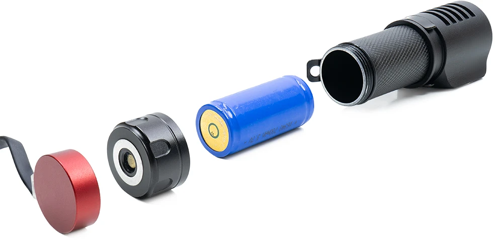 PNI Adventure F75 priekinis žibintuvėlis su 6W, 600 lm LED, aliuminis, su baterija ir USB magnetiniu įkrovikliu
