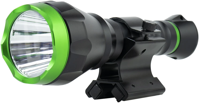 PNI Adventure F750 žalios šviesos aliumininis žibintuvėlis ir PNI FLM33 magnetinis laikiklis