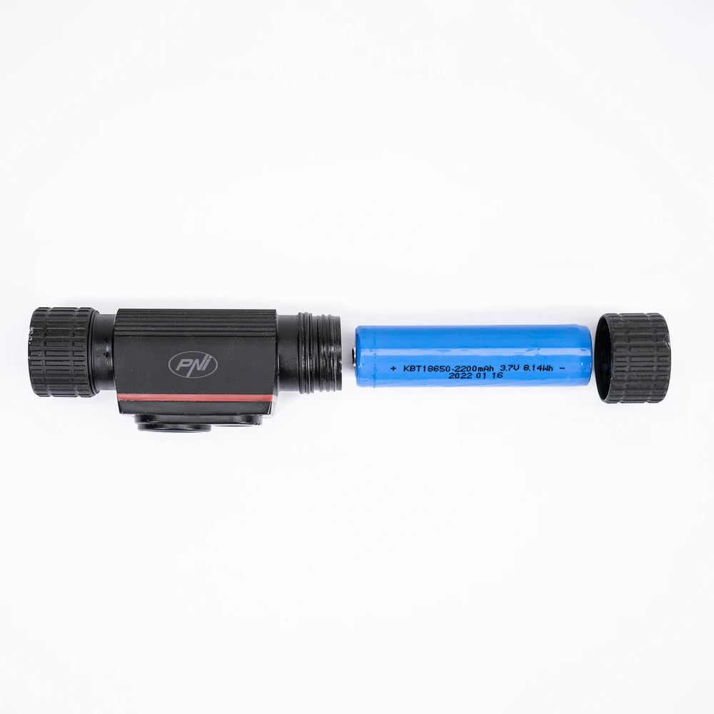 PNI Adventure F80 dvigubas LED galvos žibintuvėlis, 1000 lm, 6W, 2200 mAh, IP68