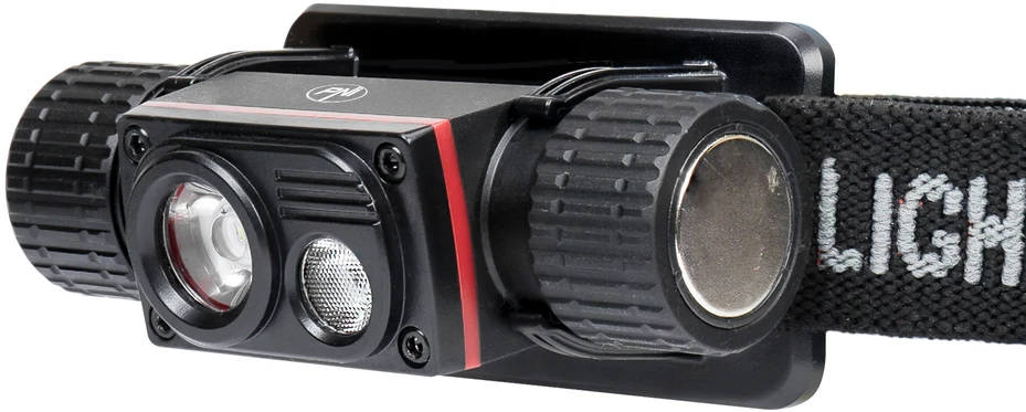 PNI Adventure F80 dvigubas LED galvos žibintuvėlis, 1000 lm, 6W, 2200 mAh, IP68
