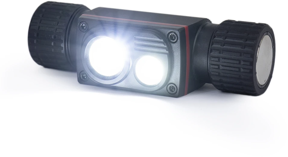 PNI Adventure F80 dvigubas LED galvos žibintuvėlis, 1000 lm, 6W, 2200 mAh, IP68