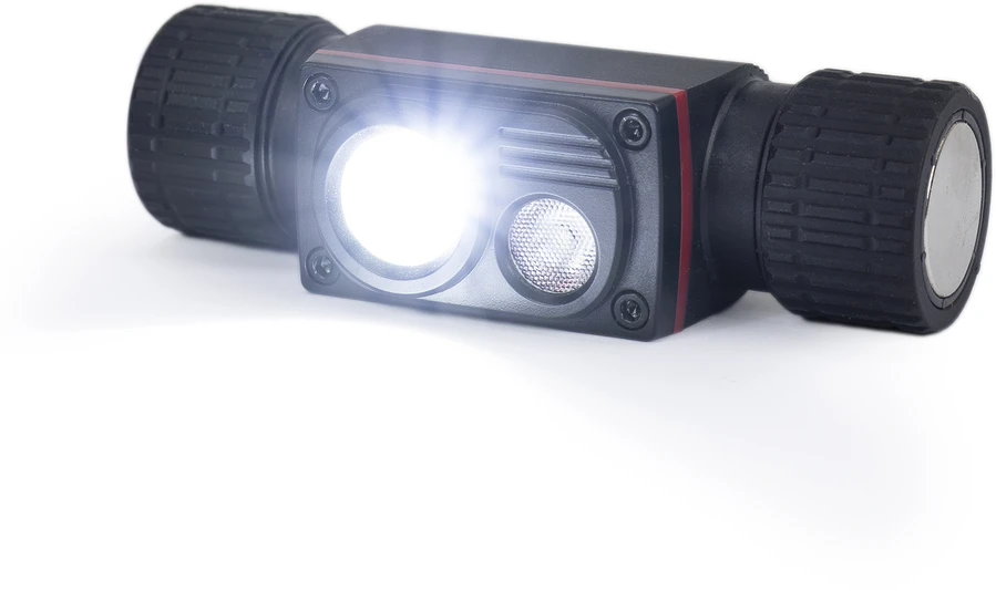 PNI Adventure F80 dvigubas LED galvos žibintuvėlis, 1000 lm, 6W, 2200 mAh, IP68