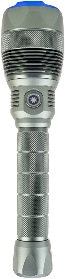 PNI Adventure F810 žibintuvėlis su 138 W LED, 3 apšvietimo lygiais ir „Turbo“ režimu, 12000 liumenų, priartinimo funkcija, iki 250 m, 5000 mAh baterija, IPX7, „Power Bank“ funkcija