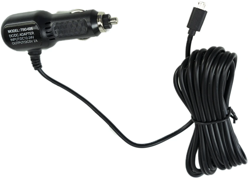 PNI Automobilinis įkroviklis MicroUSB 12V / 24V – 5V, skirtas SilverCloud S1200 automobiliniam vaizdo registratoriui