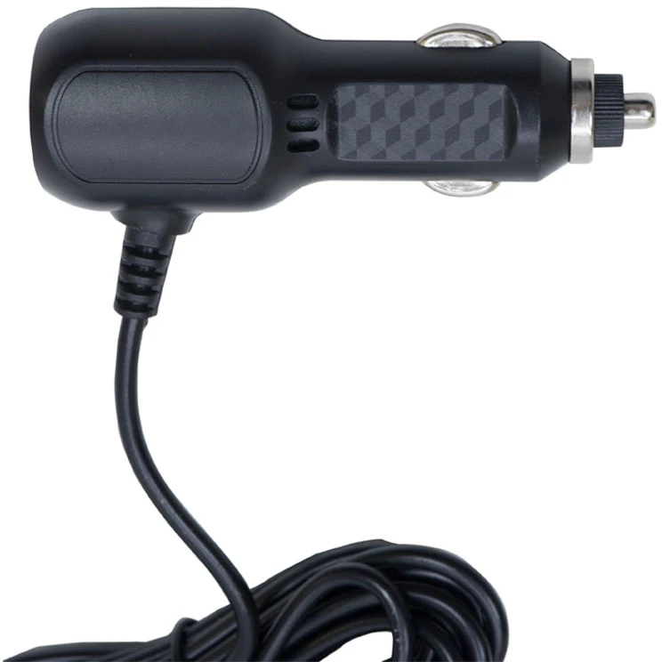 PNI automobilinis įkroviklis su miniUSB lizdu 12V / 24V – 5V 1.5A, laido ilgis 3.5m, skirtas automobiliniam DVR