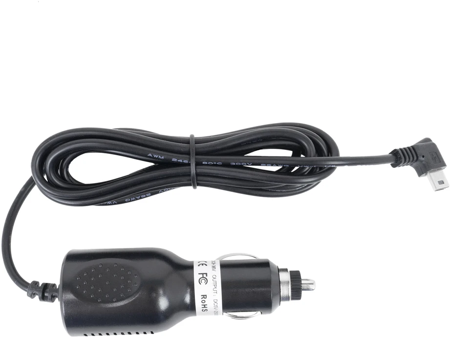 PNI automobilinis įkroviklis su miniUSB jungtimi 12V – 5V 2A, planšetiniams kompiuteriams ir GPS