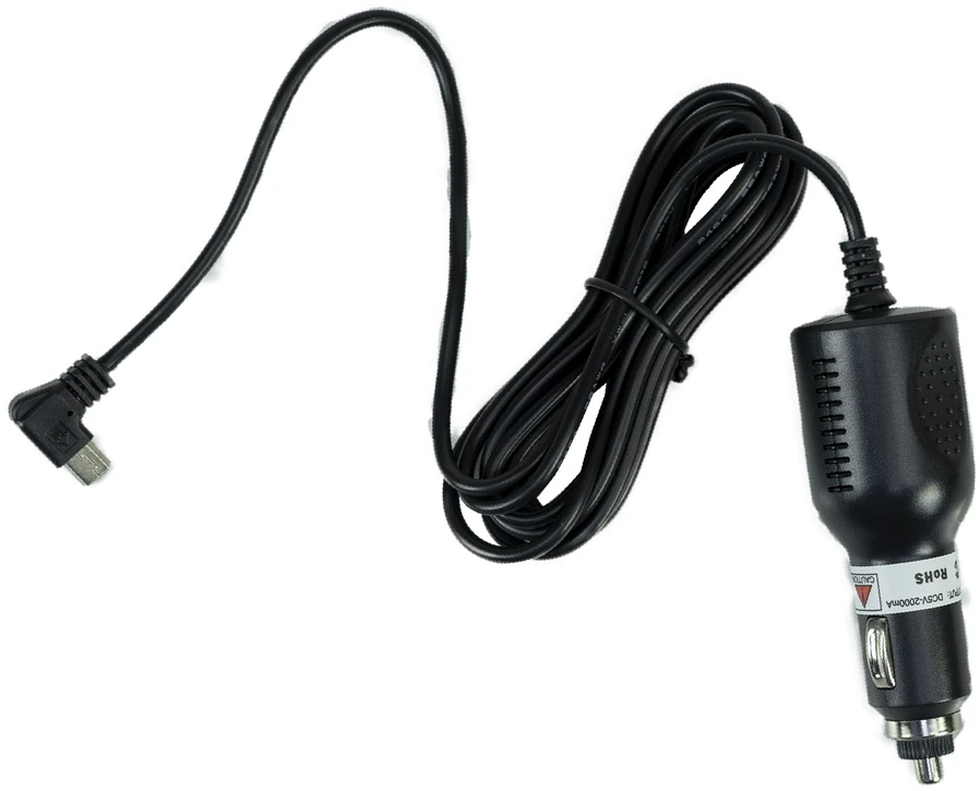 PNI automobilinis įkroviklis su miniUSB jungtimi 12V – 5V 2A, planšetiniams kompiuteriams ir GPS