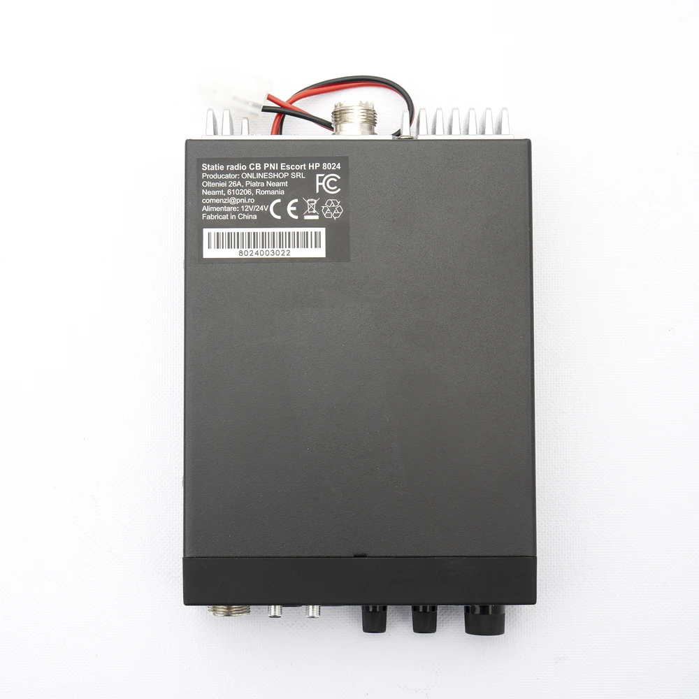 PNI CB radijo stotelė HP 8024 Escort su reguliuojamu ASQ ir 12V-24V maitinimo šaltiniu