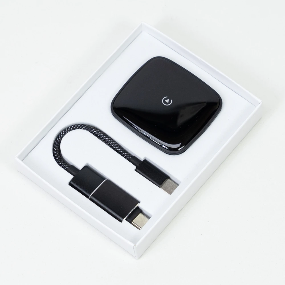 PNI CP200 belaidžio ryšio konvertavimo modulis USB-C, 5V-1A, skirtas automobiliams su gamykline „Carplay“, „Android Auto“ laidine jungtimi