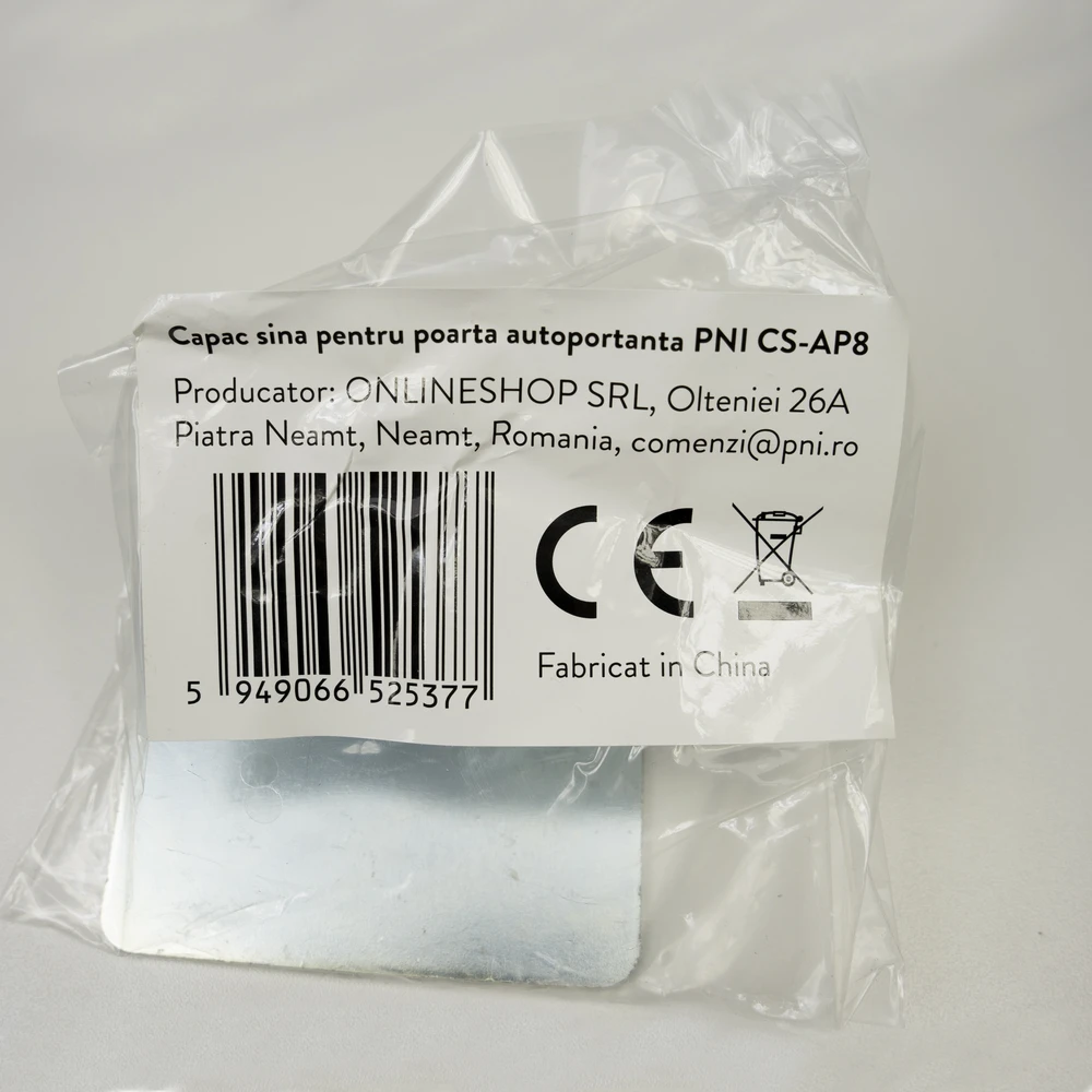 PNI CS-AP8 bėgelio dangtelis savaime laikomiems vartams
