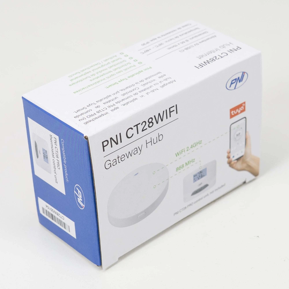 PNI CT28WIFI interneto šakotuvas, skirtas PNI CT28 valdymo moduliui su 8 grindinio šildymo zonomis