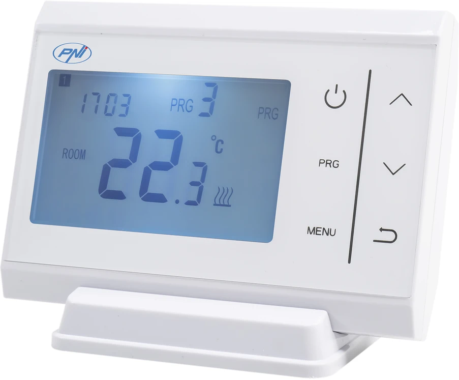 PNI CT60 belaidis termostatas centrinio šildymo sistemoms, histerezė 0,1 laipsnio