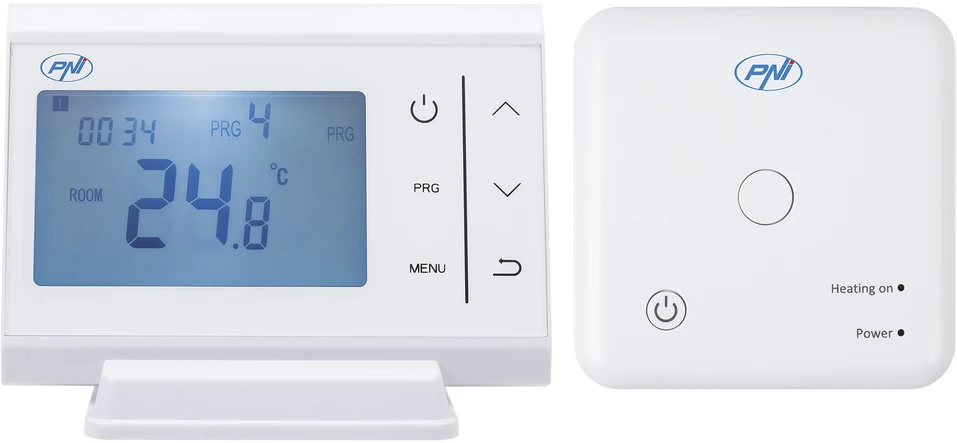 PNI CT60 belaidis termostatas centrinio šildymo sistemoms, histerezė 0,1 laipsnio