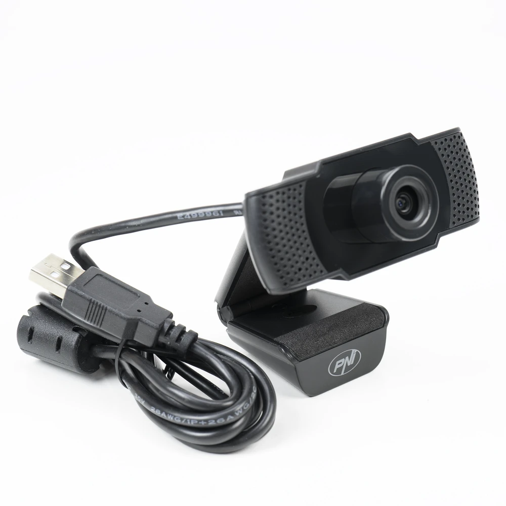 PNI CW1850 „Full HD“ internetinė kamera, USB jungtis, tvirtinimo spaustukas, integruotas mikrofonas
