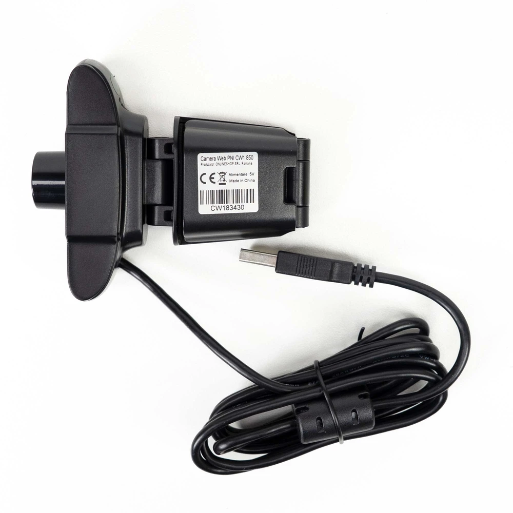 PNI CW1850 „Full HD“ internetinė kamera, USB jungtis, tvirtinimo spaustukas, integruotas mikrofonas