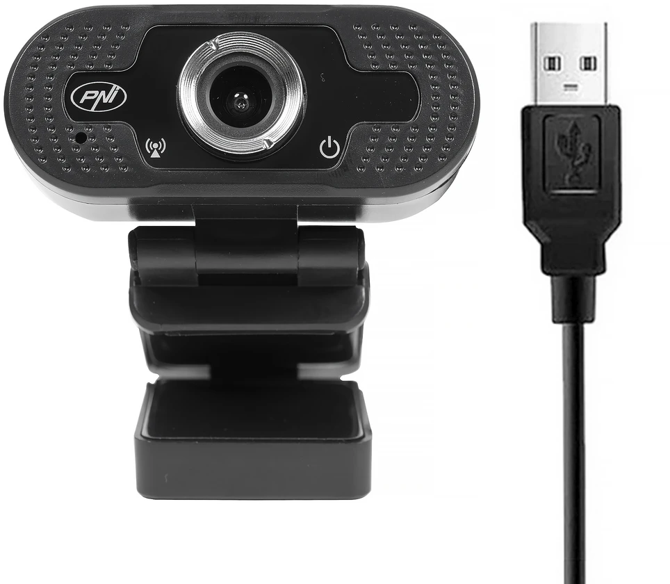 PNI CW2860 Full HD 4MP internetinė kamera, USB, tvirtinimas spaustuku, integruotas mikrofonas, prijungimas prie kompiuterio / nešiojamojo kompiuterio, @ 30 kadrų/s, automatinis spalvų koregavimas