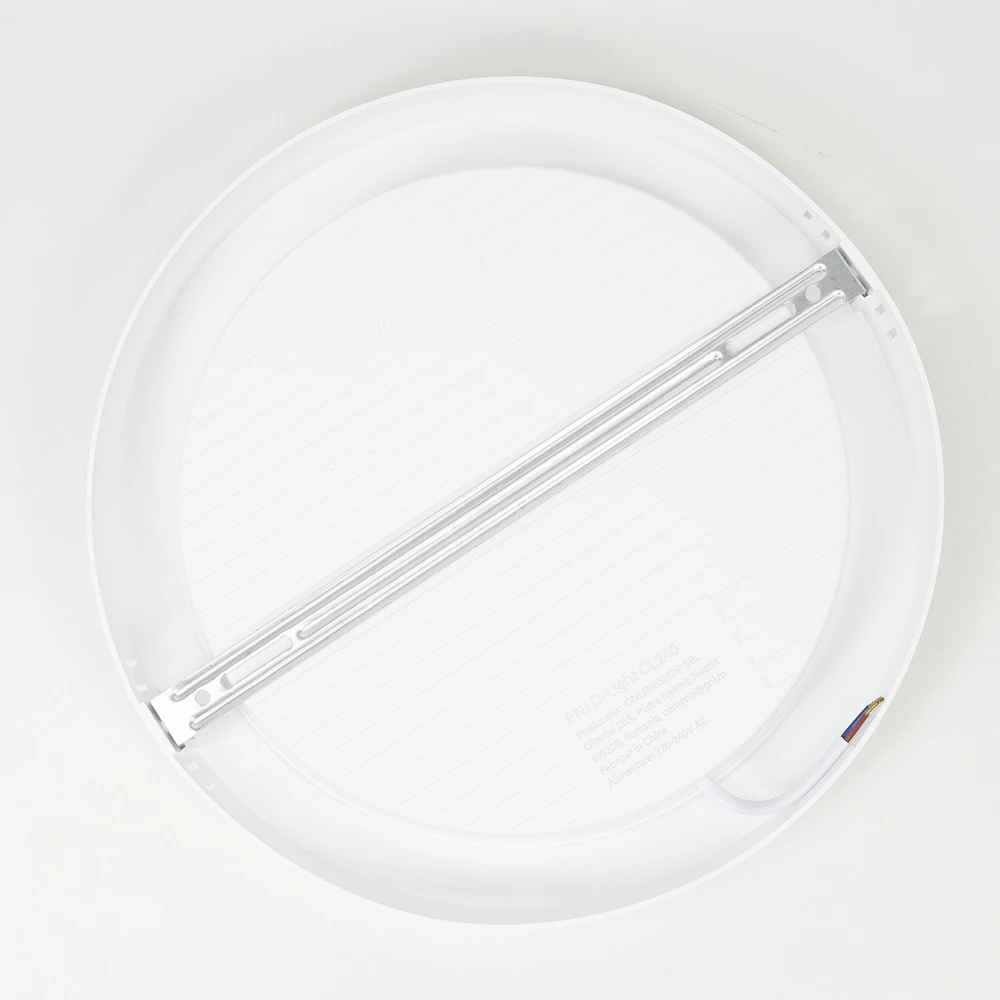 PNI D-Light CL240 24W LED lubinis šviestuvas, apvalus, 6500K, 230V maitinimo šaltinis, 2640 lm, baltas