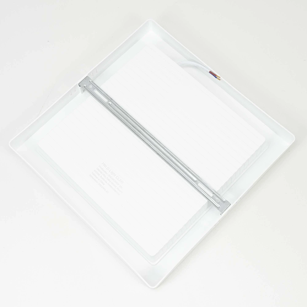 PNI D-Light CL241 24W LED lubinis šviestuvas, kvadratinis, 6500K, 230V maitinimo šaltinis, 2640 lm, baltas