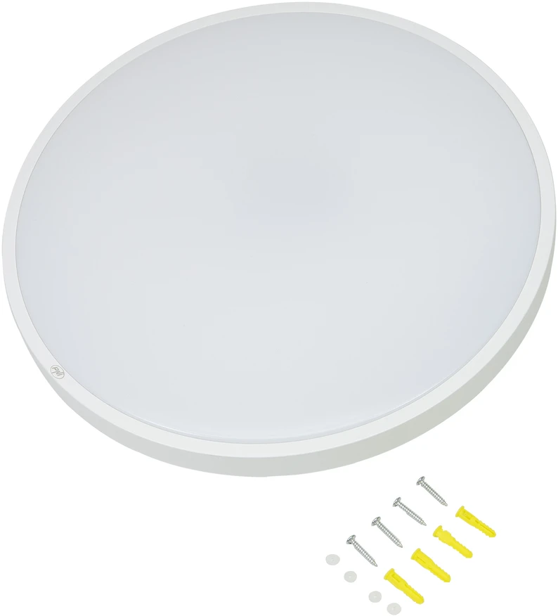 PNI D-Light CL2436T Wi-Fi LED lubinis šviestuvas, RGBW, 36W, reguliuojamas, apvalus 41 cm, 3000K-6500K, 230V maitinimo šaltinis, 3600 lm, baltas, valdomas per Tuya programėlę