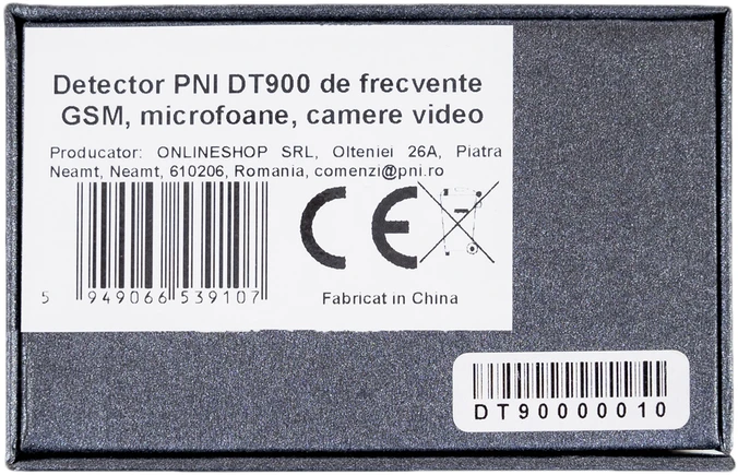 PNI DT900 GSM dažnių, mikrofonų ir vaizdo kamerų detektorius