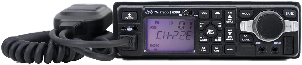 PNI Escort HP 8500 ASQ CB ir MP3 radijo stotelė su HS81 ir HS71 ausinėmis