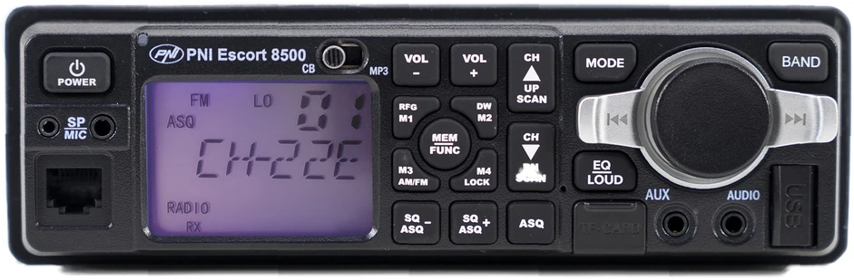 PNI Escort HP 8500 ASQ CB ir MP3 radijo stotelė su HS81 ir HS71 ausinėmis