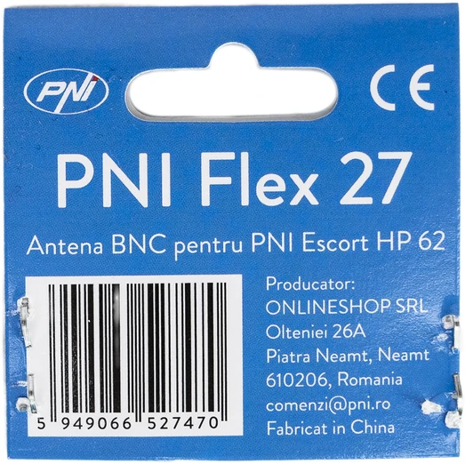 PNI Flex 27 antena, skirta PNI Escort HP 62, ilgis 48 cm, BNC tipo