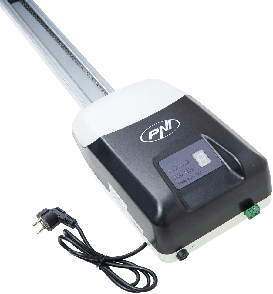 PNI garažo vartų automatikos komplektas AGD1200, 1200N jėga, skirtas sekcijiniams garažo vartams iki 17 kv.m