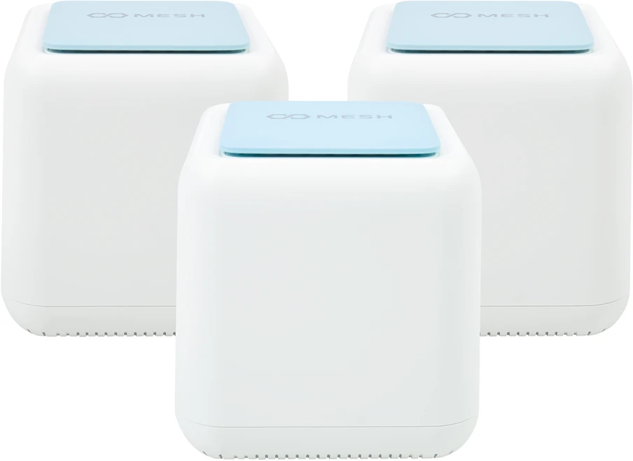 PNI GB1200 Gigabit Wi-Fi Mesh sistema su visapusiška aprėptimi namams, 3 vnt. maršrutizatorius ir AP prieigos taškas