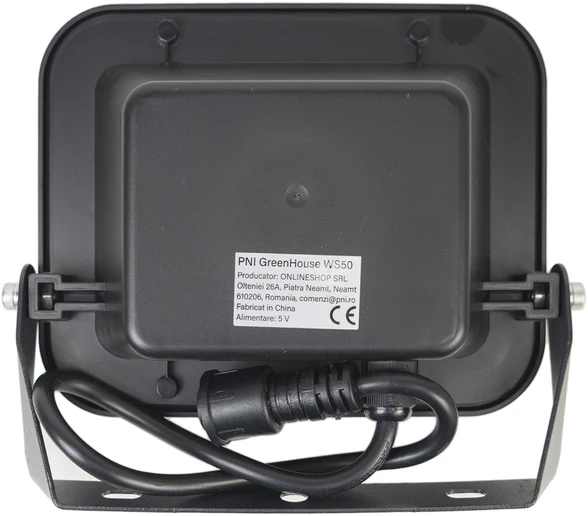 PNI GreenHouse WS50 50W LED prožektorius su saulės baterija, 6000mAh akumuliatoriumi, nuotolinio valdymo pulteliu, reguliuojamu laikmačiu ir ryškumu, 6500 K, IP65