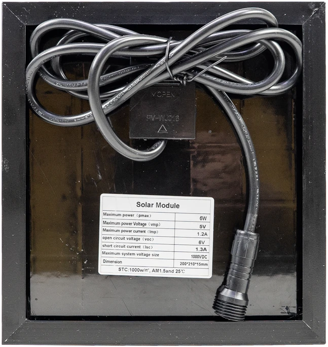 PNI GreenHouse WS50 PRO 50W LED prožektorius su 6W saulės baterija, 5000mAh akumuliatoriumi, 800lm, nuotolinio valdymo pulteliu, laikmačiu ir reguliuojamu ryškumu, 6500 K, IP65