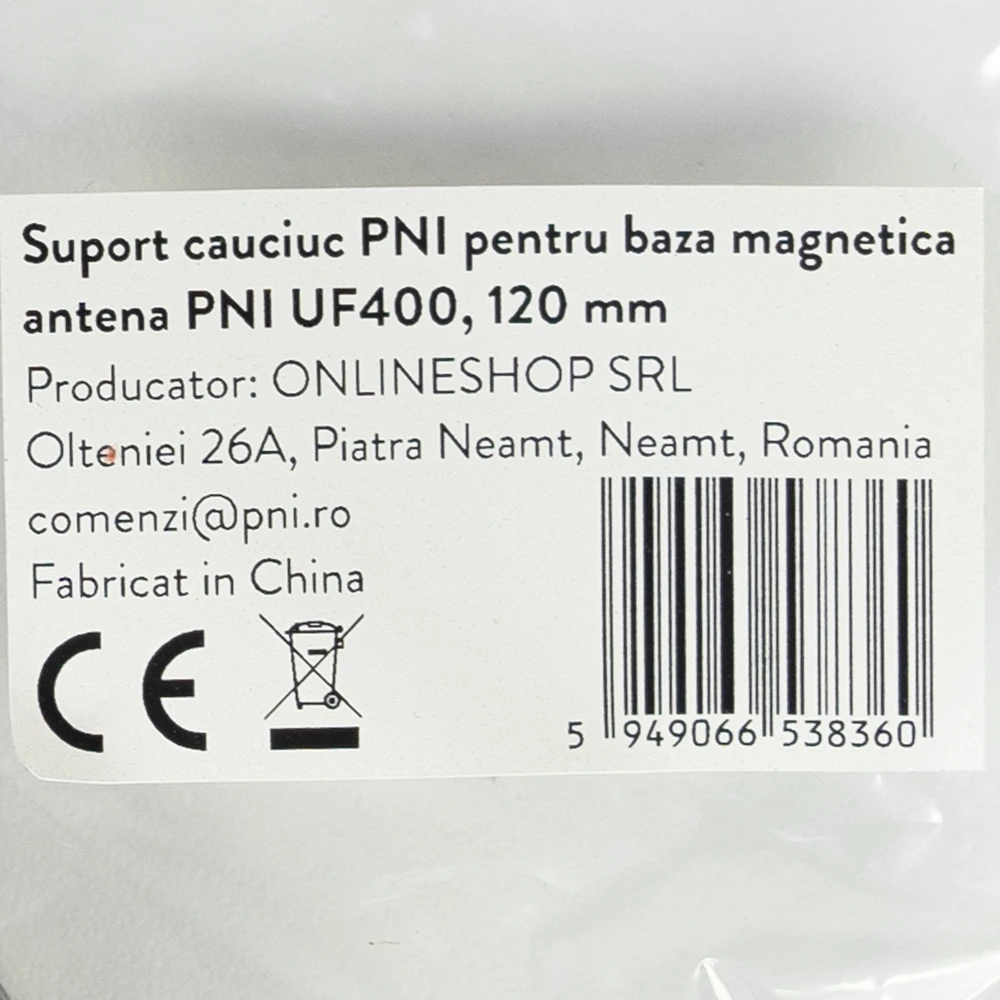 PNI guminis laikiklis PNI UF400 antenos magnetiniam pagrindui, 120 mm skersmens
