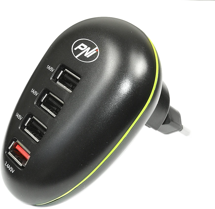 PNI HC41 USB įkroviklis telefonams, planšetiniams kompiuteriams, fotoaparatams
