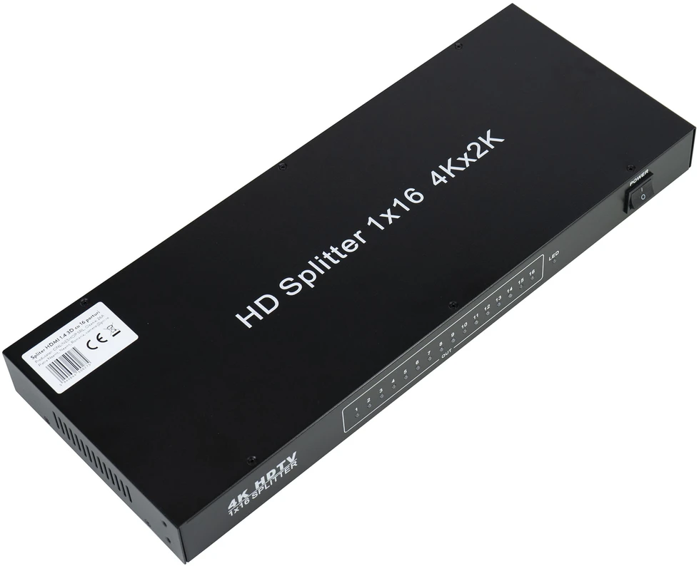 PNI HDMI 1.4 3D 16 prievadų UltraHD 4Kx2K skirstytuvas