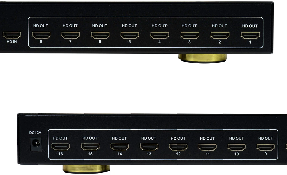 PNI HDMI 1.4 3D 16 prievadų UltraHD 4Kx2K skirstytuvas