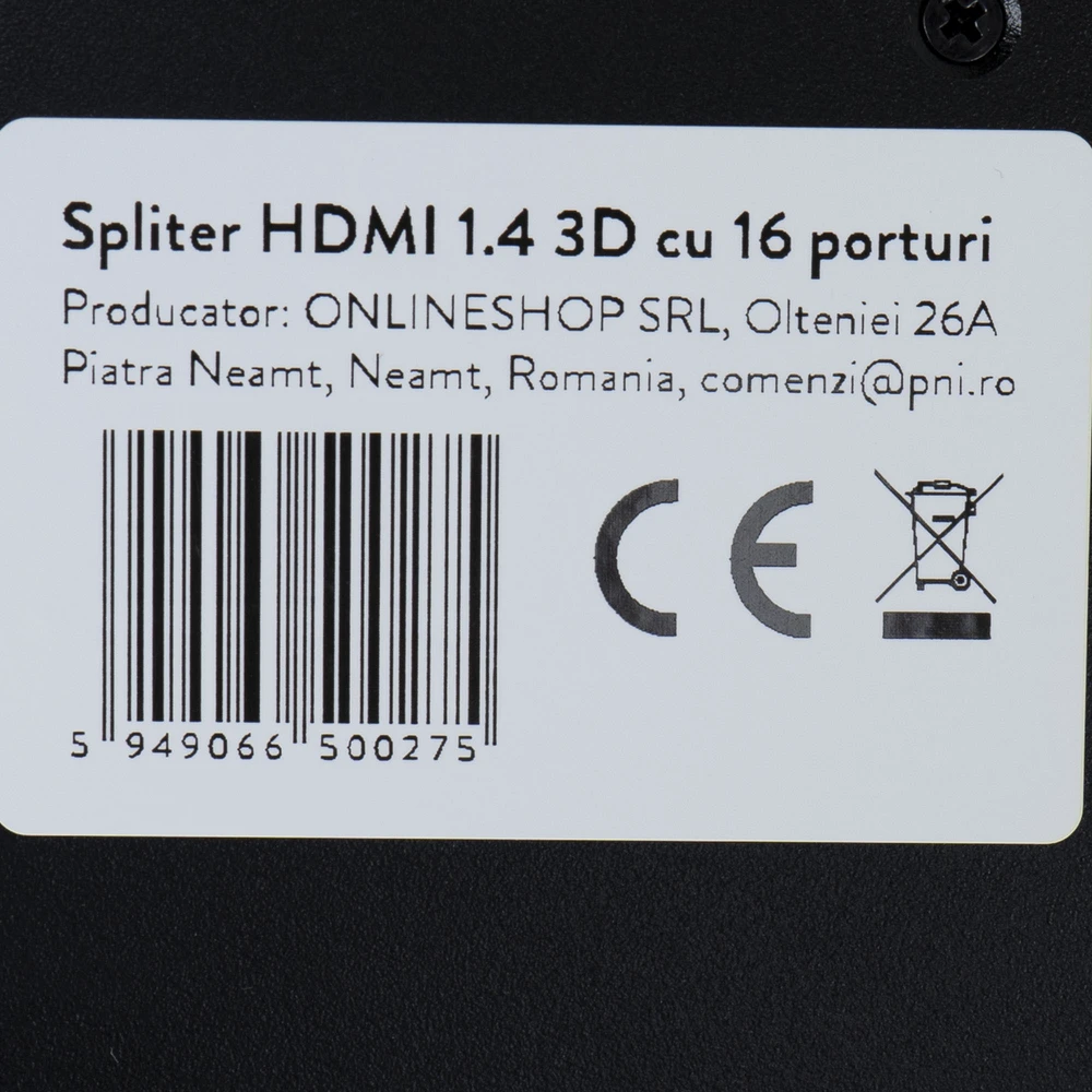 PNI HDMI 1.4 3D 16 prievadų UltraHD 4Kx2K skirstytuvas