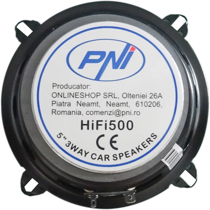 PNI HiFi500 koaksialiniai garsiakalbiai, 100W, 12.7 cm, 3 juostų, 2 vnt. komplektas