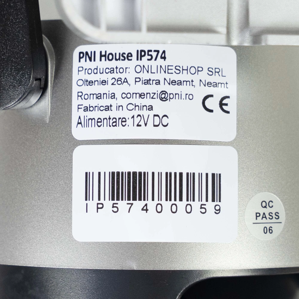 PNI House IP574 vaizdo stebėjimo kamera su „Wi-Fi“, PTZ, dvigubu objektyvu 4MP + 4MP, 10X optiniu priartinimu, IP65