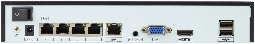 PNI House IP710J POE NVR vaizdo stebėjimo komplektas, 4 PNI IP808J 8MP kameros ir 4 20 metrų UTP CAT6 kabeliai komplekte