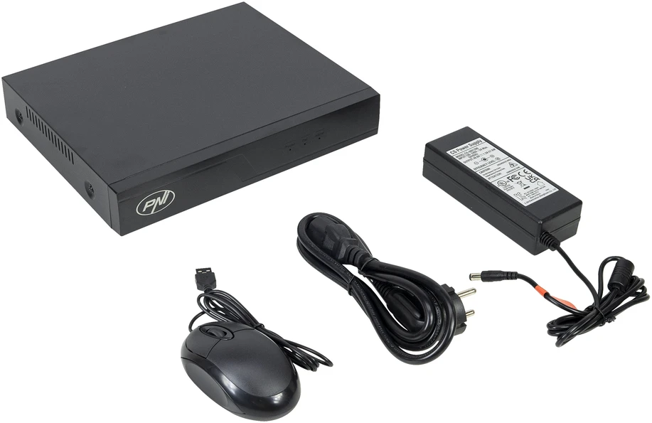 PNI House IP716J POE NVR vaizdo stebėjimo komplektas, 6 PNI IP818J 8MP kameros ir 6 20 metrų UTP CAT6 kabeliai komplekte