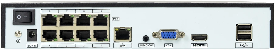 PNI House IP716J POE NVR vaizdo stebėjimo komplektas, 8 PNI IP818J 8MP kameros ir 8 20 metrų UTP CAT6 kabeliai komplekte