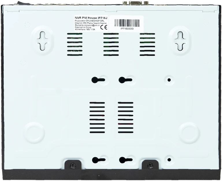 PNI House IP716J POE NVR vaizdo stebėjimo komplektas, 6 PNI IP818J 8MP kameros ir 6 20 metrų UTP CAT6 kabeliai komplekte